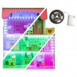 Casuta din lemn Tennessie DollHouse cu iluminare Led - Casa pentru papusi cu mobilier inclus de la EcoToys